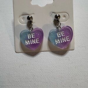 New handmade Candy Heart earrings